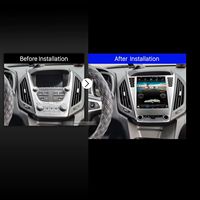 Lecteur DVD de voiture 12,1 pouces, style Tesla, écran radio Android, navigation GPS, CarPlay pour Chevrolet Chevy Equinox 2010-2017
