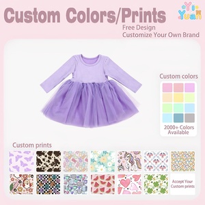 Bellissimo Vestito a Maniche Lunghe in Tulle a Costine Lavanda per Bambine, Ideale per Celebrazioni all'Asilo, Giornate di Gioco, Attività Indoor e Giochi di Travestimento - Product Image 3