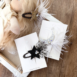 Barrettes à <span class=keywords><strong>cheveux</strong></span> élégantes pour filles, décoration de <span class=keywords><strong>cheveux</strong></span> tendance, pinces à <span class=keywords><strong>cheveux</strong></span> en plumes - Product Image 2