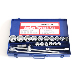 Jeu de clés à douilles à chocs robustes 21 pièces 3/4'' pour mécaniciens automobiles, outils multifonctionnels - Product Image 5