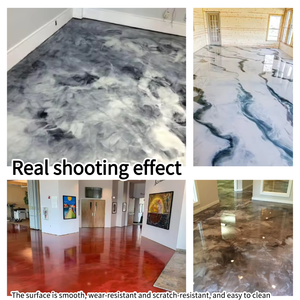 Самовыравнивающаяся металлическая эпоксидная смола Blue Kingfisher, легко наносится, ударопрочная, с высоким содержанием сухого вещества для мастерских - Product Image 3