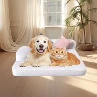 Nido Rectangular Ecológico para Mascotas y Perreras Sofá Cama para Perros Cama Nido de Tela con Embalaje de Cartón con Patas Cromadas