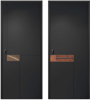 Porte blindée industrielle en aluminium haute sécurité, porte d'entrée principale de villa moderne à rupture de pont thermique, portes battantes de sécurité