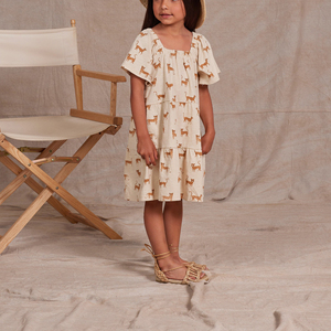 Stampa personalizzata OEM nuovo Design vestiti per bambini morbido bambino bambino vestito da bambina giallo margherita Dress bambino abiti carini per bambine - Product Image 4