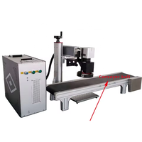 La meilleure machine de gravure laser uv avec caméra de vision CCD laser mopa laser JPT machine métal gravé avec convoyeur
