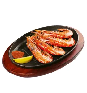 New Design Cast Iron Skillet Non-stick Steak Grill Pans Fry Baking Pan