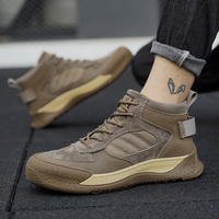 Chaussures de sécurité OEM pour hommes, anti-écrasement, anti-perforation, avec embout en acier, pour le travail en usine, protection des travailleurs, résistantes à l'usure, antidérapantes, pour l'extérieur