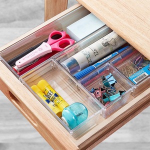 14pack multifunzione desktop accessori da bagno classificazione cucina in plastica trasparente per cassettiere <span class=keywords><strong>organizer</strong></span> - Product Image 5