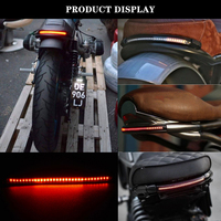 Bande lumineuse universelle Flexible de clignotant de moto 48led 3528 SMD DC 12V, clignotant de moto, lumière de plaque d'immatriculation