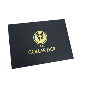 Cartes de remerciement personnalisées avec logo en feuille d'or noire, enveloppes - Saint-Valentin, Noël, papier recyclable écologique - Product Image 2