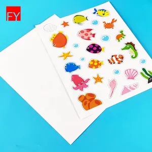 Printable Vinyl A4 Sheet Free Sample A4 Paper Waterproof Printable Inkjet Paper Clear Paper Transparent Vinyl Sticker For Inkjet Printer