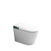 Vente directe en usine de luxe, nouveau design, articles sanitaires en céramique, couvercle rabattable automatique, cuvette de siège de toilette intelligente pour wc