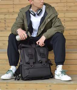 Sac de voyage multi-poches, imperméable, grande capacité, sac à dos d'affaires multifonctionnel, sac à dos pour ordinateur portable - Product Image 5