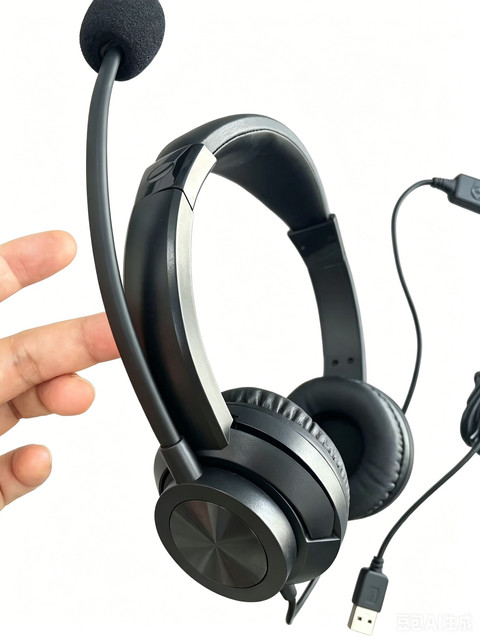 Wired Call Center Headset Office Customer Services Wired USB Low-latency Noise-canceling Headphones Siberia S4