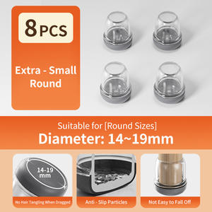 FLOOR GUARD Silicona sin pelo Silencioso resistente al desgaste Cubierta de pie para mesa y silla Almohadilla protectora para piernas - Product Image 6