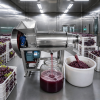 Industriële sapcentrifuge, koude schroefpers, druivenpers, extractor, 0.5t fruit- en groentespiraalpers