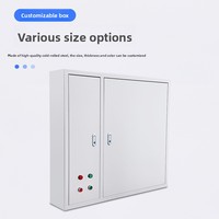 Caja de Distribución Metálica Personalizable IP54 de 4 Niveles, Tablero Eléctrico Completo con Interruptor de Circuito para Energía Industrial