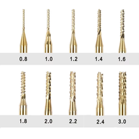 Foret micro en carbure HSS Cobalt TiN pour PCB, CNC, acier inoxydable, métal, bois, foret hélicoïdal 1-3.175mm Chine