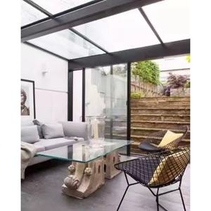 Veranda Moderna Personalizzata in Alluminio e Vetro Giardino d'Inverno a Risparmio Energetico Serra da Esterno per Villa Hotel e Magazzini - Product Image 5