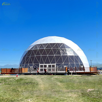 Grande tente dôme géodésique en toile PVC personnalisée pour glamping, tente igloo du désert, auvent et dôme pour structure géodésique