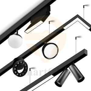 Système d'éclairage magnétique universel DC90-265V pour intérieur, projecteur sur <span class=keywords><strong>rail</strong></span> magnétique, éclairage <span class=keywords><strong>LED</strong></span> magnétique pour <span class=keywords><strong>plafond</strong></span>, rails magnétiques - Product Image 5