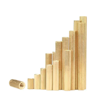 Colonne d'isolation hexagonale en cuivre à double passage M2 M2.5 M3 M4, pilier hexagonal externe plat en cuivre pour vis