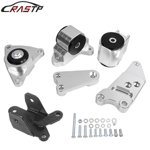 Kit de Soporte de Motor Crastp para Honda RSX EP3 K20 02-06, Aluminio Plateado con Herrajes - Product Image 1