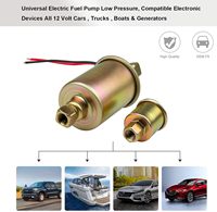Pompa Bahan Bakar Elektrik Universal 12V dengan Kit Pemasangan untuk Bensin Diesel Inline HEP-02A E8012S E8016S