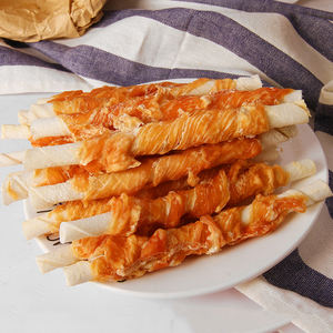 כלבים מטפלת חטיפים שיניים טוחנת בשר עוף נקי-חזה מזון יבש יבש עבור הסרת ריח רע מהפה נקניקיות - Product Image 2