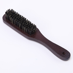 Brosse à barbe en bois, outil de soin des cheveux multifonction de couleur unie pour hommes et femmes - Product Image 4