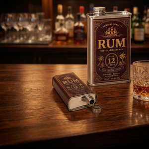 Jinfeng – Contenant rectangulaire en acier inoxydable de 100 ml à 1000 ml pour alcool, qualité alimentaire, avec bouchon à vis, pour whisky et vodka - Product Image 2