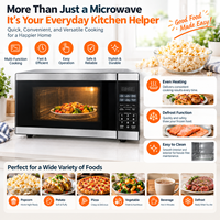 Four à micro-ondes de comptoir avec panneau de commande numérique, préréglages à touche rapide, minuterie de cuisine et fonctions de décongélation
