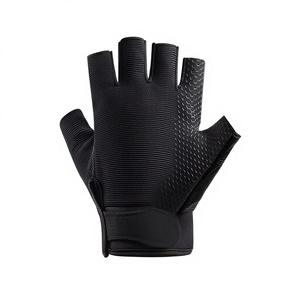 Gants de pêche noirs sans doigts, antidérapants, pour l'entraînement, le cyclisme, la gym et les activités de plein air - Product Image 2