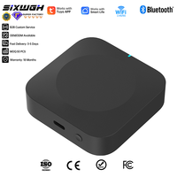 SIXWGH Tuya Gateway Inteligente de Doble Banda 2.4G/5G BLE WiFi con Función de Reinicio Remoto, Aplicación Smart Life para Uso en Hoteles y Hogares