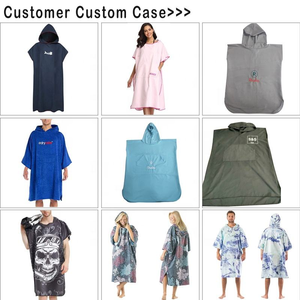 Toalla de playa con capucha Poncho para niños <span class=keywords><strong>Bata</strong></span> cambiante Niños Logotipo personalizado - Product Image 5