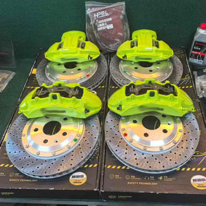 Nouvelle modification pour étriers <span class=keywords><strong>Brembo</strong></span> 6 pistons avant, 4 pistons arrière, en alliage d'aluminium forgé, disques en acier ventilés pour Tengshi - Product Image 1