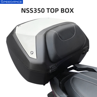 Top case arrière et coffres de rangement 50L pour moto Honda NSS350 Forza 350, avec support et verrouillage sécurisé pour casque