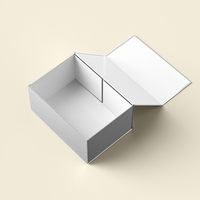 Boîte de papier magnétique argentée pliante de luxe personnalisée et conviviale nouveau design avec gaufrage et stratification mate pour crème pour le visage crème pour les yeux