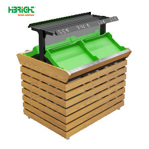 High Capacity Display Rack Customized Size Vegetable Rack with Bottom <b>Drawer</b> - Product Image 3
