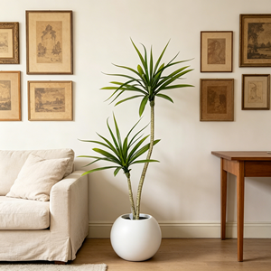 Planta Artificial de <span class=keywords><strong>Agave</strong></span> en Maceta de Plástico, Adorno de Jardín para Decoración del Hogar, Oficina y Jardín, Plantas Artificiales - Product Image 1