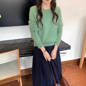 Suéter de Lana y Cachemira Australiana Tasmaniana para <span class=keywords><strong>Mujer</strong></span> DONYI, Acabado Cepillado, Invierno, Casual, Antiarrugas, Manga Larga, Cuello Redondo - Product Image 3