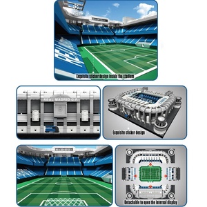 Modèle de terrain de football Bernabéu 22026, jouet éducatif de construction DIY, blocs de construction - Product Image 5