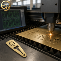 Pièce musicale découpée au laser CNC en laiton de précision pour instrument à vent