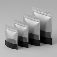 Sacs d'emballage pour biscuits en OPP avec logo personnalisé, sacs en plastique premium pour aliments, pochette plate laminée avec fenêtre pour gâteaux en vrac