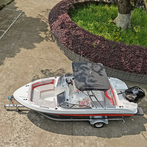 Nuevo Diseño 2021, Bote de Fibra de Vidrio FRP de Alta Velocidad con Forma de V Profunda, Bote Rápido - Product Image 2