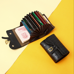 Cartera de Tarjetas Unisex de Cuero PU, Diseño Portátil de Moda, Gran Capacidad, Múltiples Ranuras para Tarjetas, Ultrafina, Corta, con Cierre - Product Image 3