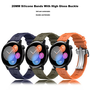 Bandas de silicona de 20mm con hebillas de marca 3 con liberación rápida para reloj Huawei <span class=keywords><strong>GT2</strong></span> 3 <span class=keywords><strong>PRO</strong></span> - Product Image 3