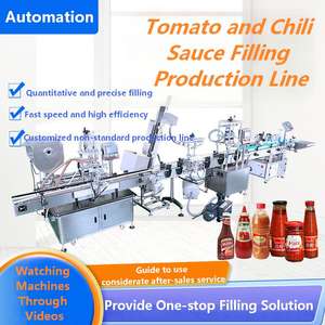 Ligne de production entièrement automatique de remplissage de sauces, remplissage de sauces au miel et au piment, de sauces tomates, de conserves, machine de remplissage <span class=keywords><strong>Laoganma</strong></span> - Product Image 2