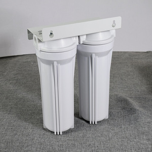 Prefiltro de Agua de Doble Etapa, 4 Puntos de Conexión, Totalmente Blanco, para Uso Doméstico en la Cocina, Fácil Instalación - Product Image 3
