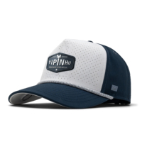Gorra de malla estructurada de perfil medio con parche de goma, estilo vintage y diseño Dobby, a la moda y personalizada